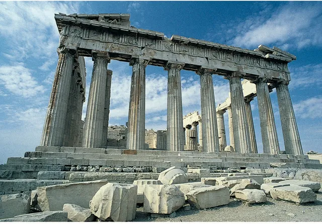 Atena Parthenonul, ilustrat aici, este lângă Areopag- ruins_at_ephesus-Isus Te Iubeste