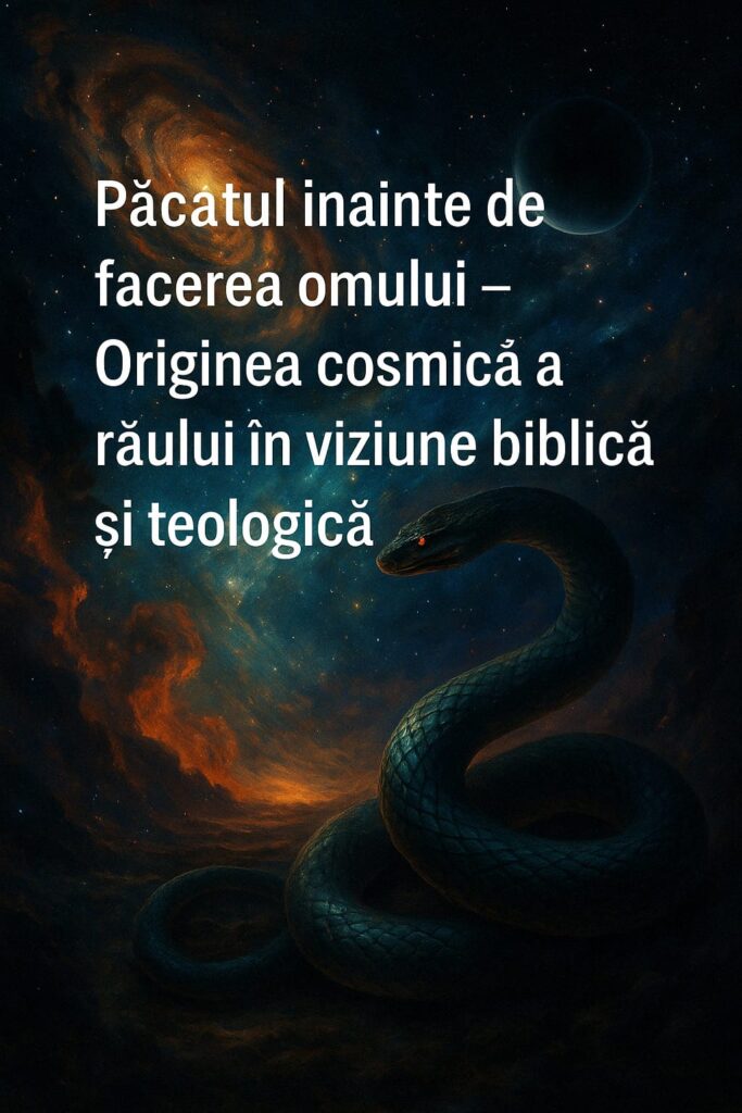 Păcatul înainte de facerea omului – Originea cosmică a răului în viziune biblică și teologică